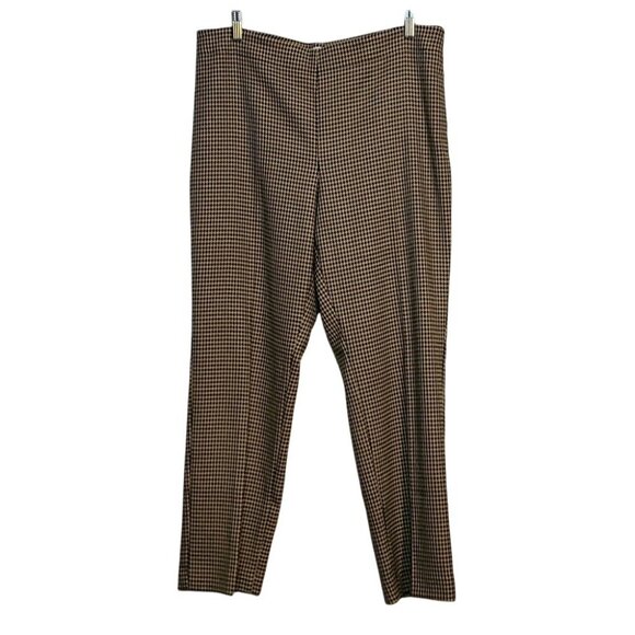 Talbots Houndstooth Womens Pants Size 14P Black & Beige Heritage Collection - Picture 7 of 13